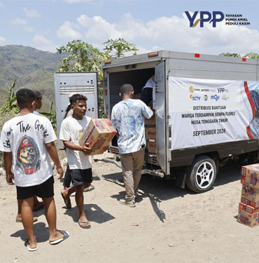 YPP Emtek Media Jangkau Manggarai Timur Salurkan Bantuan Gempa dogiyai dan Layanan Psikososial Anak